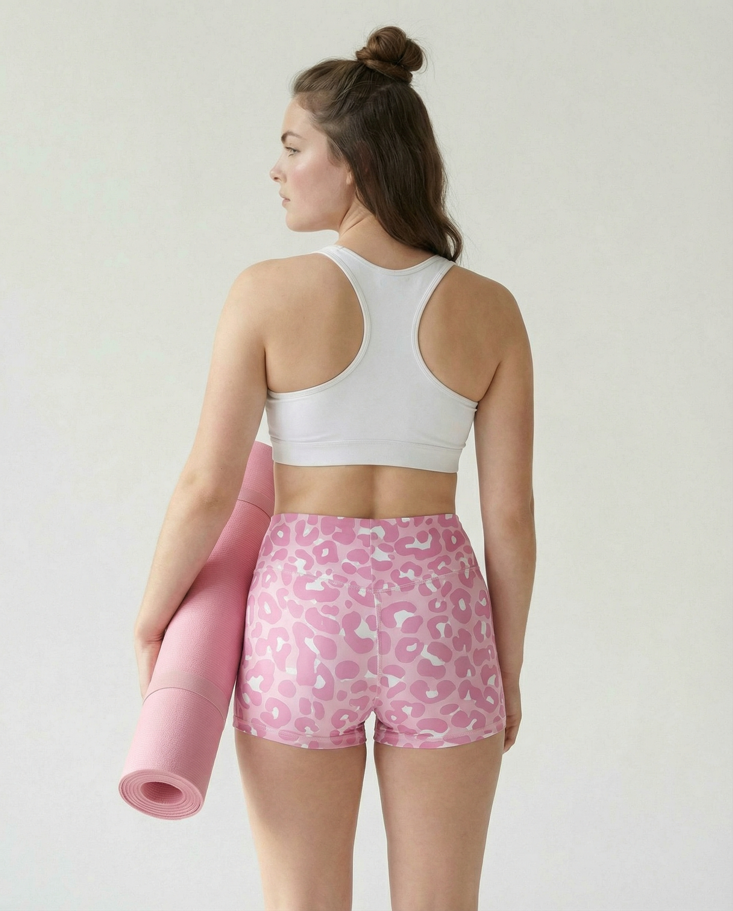 Short Pink Animal Print