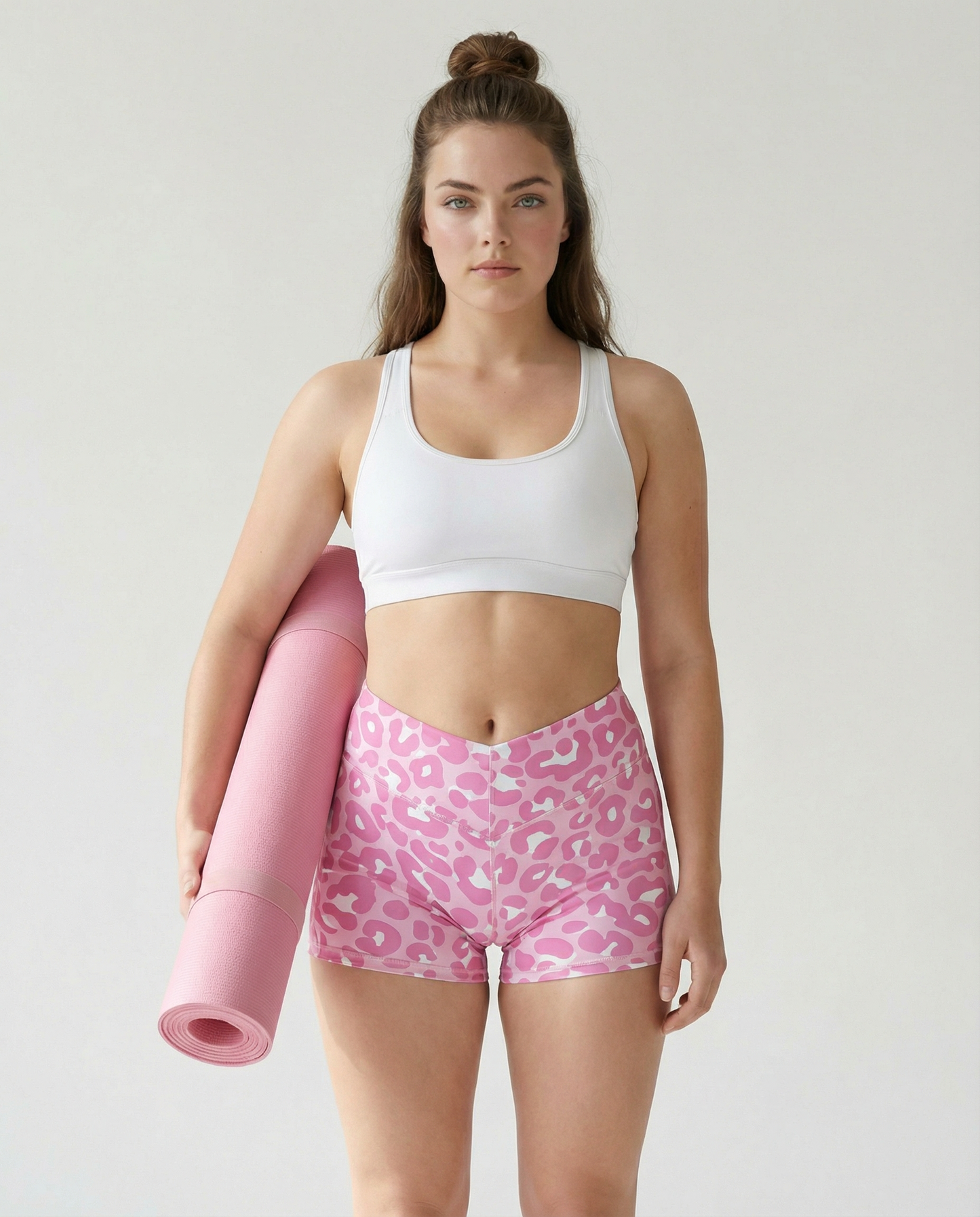 Short Pink Animal Print